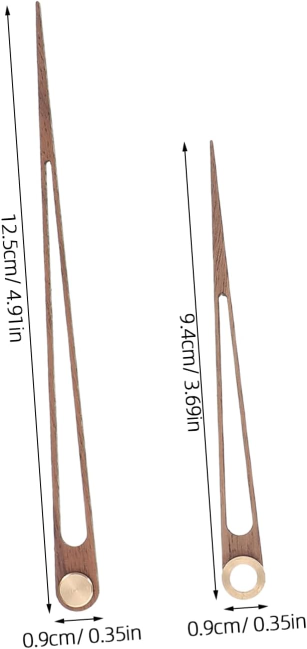 UKCOCO 5 Sets Wooden Clock Hands Replacement Kit
