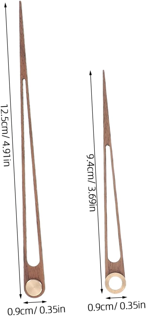 12-Inch Walnut Clock Hands Set for Repair