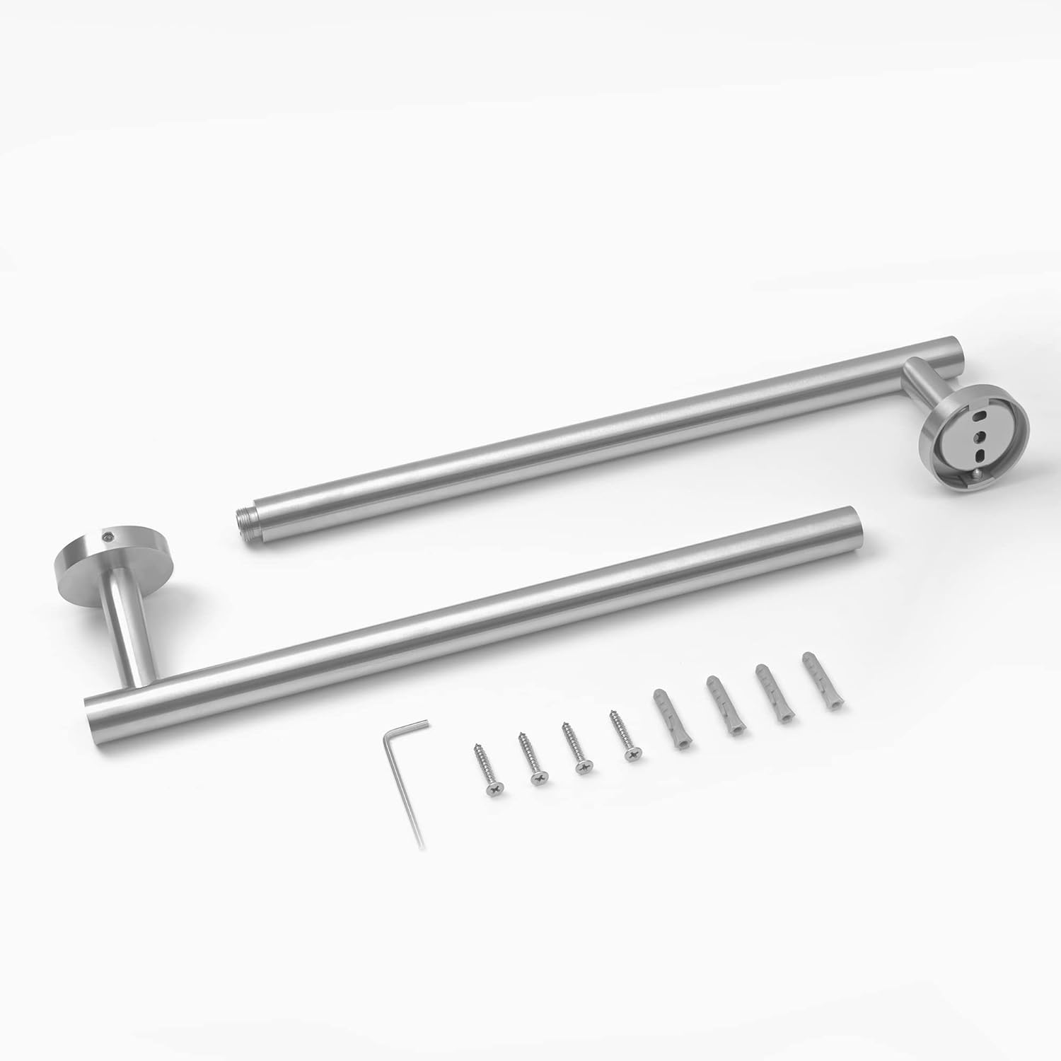 HITSLAM 257-Inch Brushed Nickel Towel Bar
