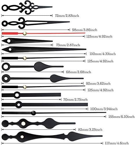 2-Piece Clock Repair Kit for Mechanisms and Hands