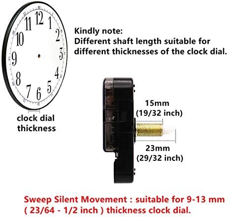 Sweep Silent Movement Wall Clock Kit