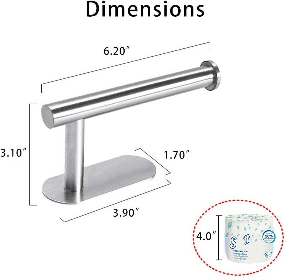 Secure 3M Toilet Paper Holder Stainless Steel Easy