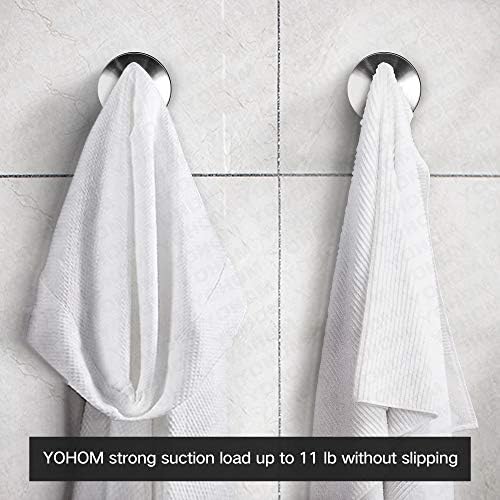 YOHOM Stainless Steel Vacuum Suction Cup Bathroom Shower Holder