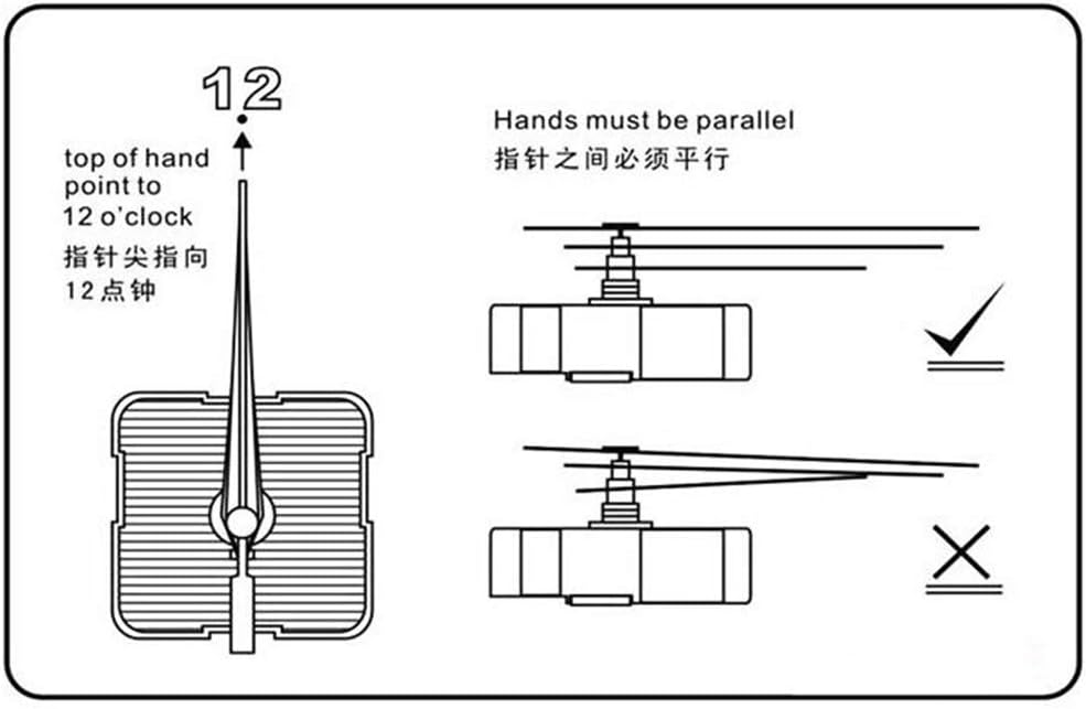 Pendulum Clock Movement Repair Kit with 3 Hands