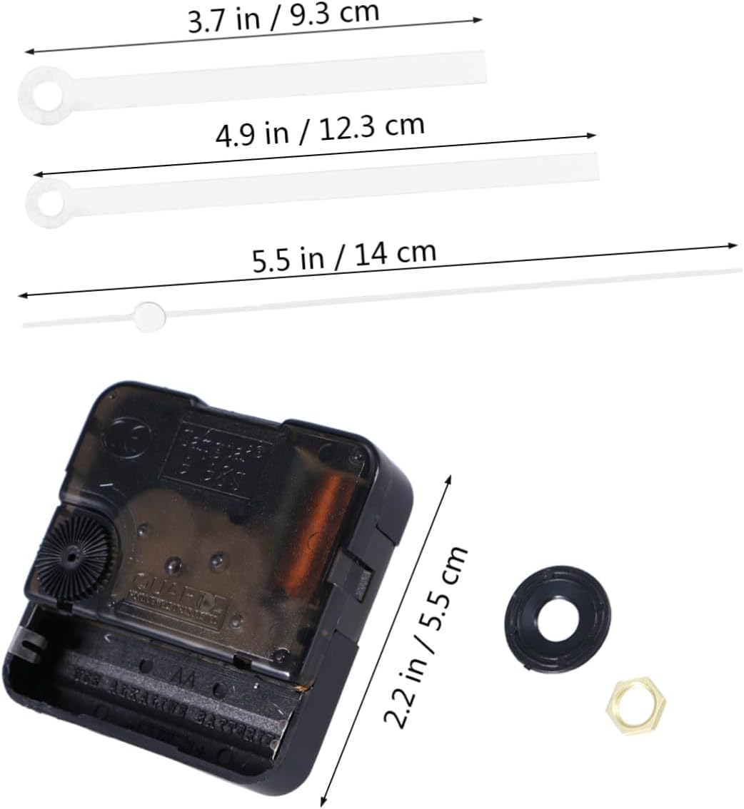 HoliBanna Replacement Silent Clock Movement Kit White