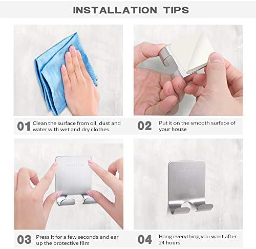 Dual Stainless Steel Razor Hangers for Bath Kitchen