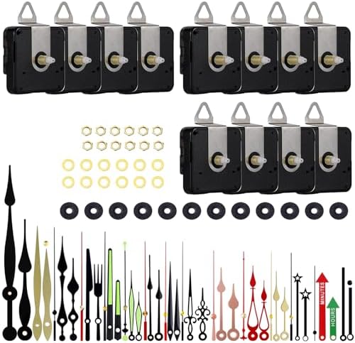 EMOOM Clock Repair Kit 12PCS Replacement Set for Silent Motor Clocks