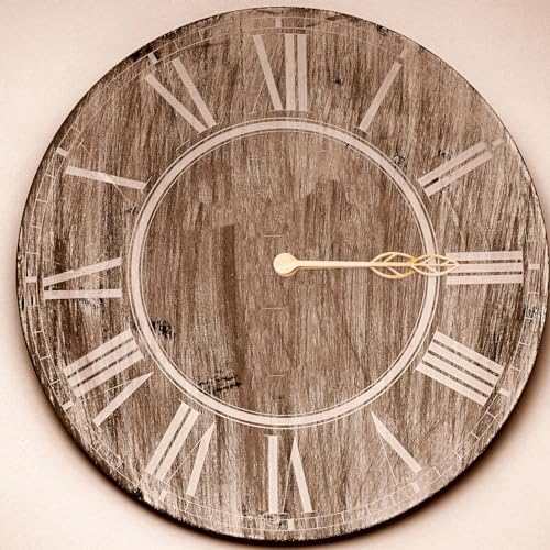 Durable Clock Hands Set for DIY Clocks Walnut Wood Replacement Parts