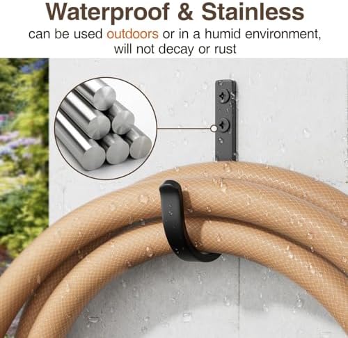 22LB Stainless Metal Robe Towel Hangers 5-Pack