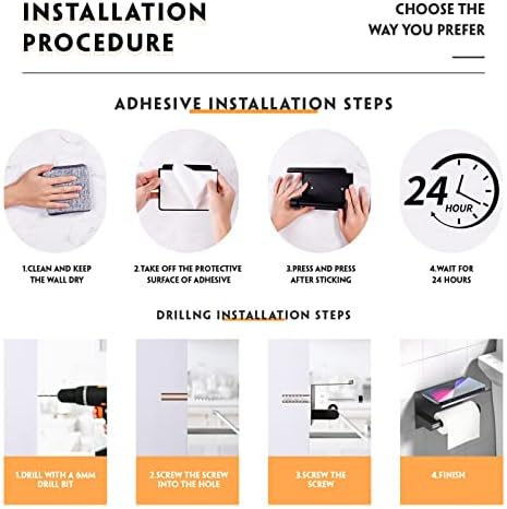 Effortlessly Mount Your Toilet Paper with 5-in-1 Storage Solution