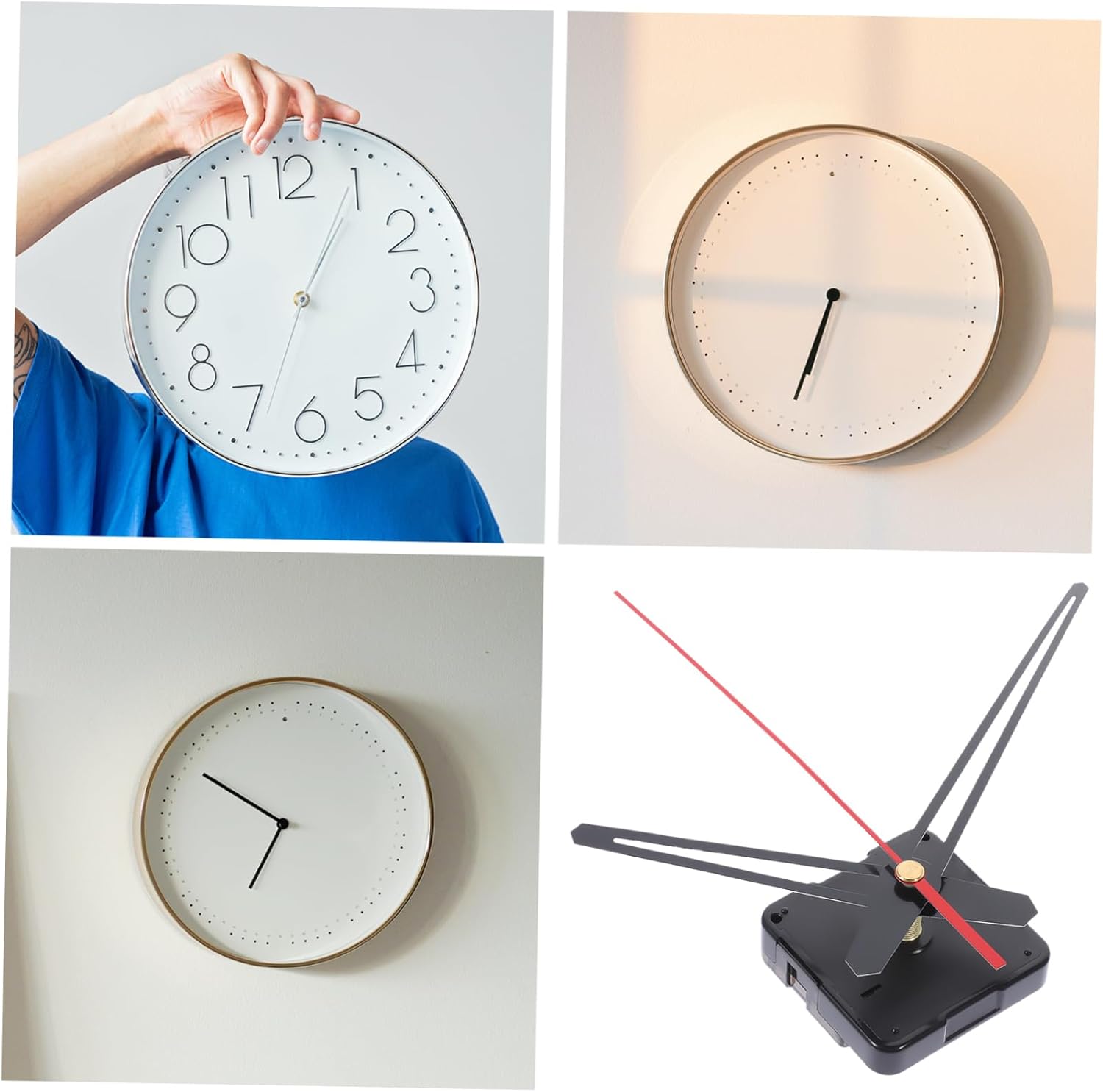 Precise Clock Movement Kit for Muted Wall Clocks