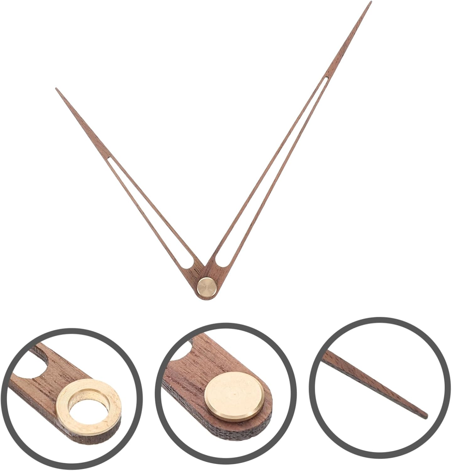 UKCOCO 5 Sets Wooden Clock Hands Replacement Kit