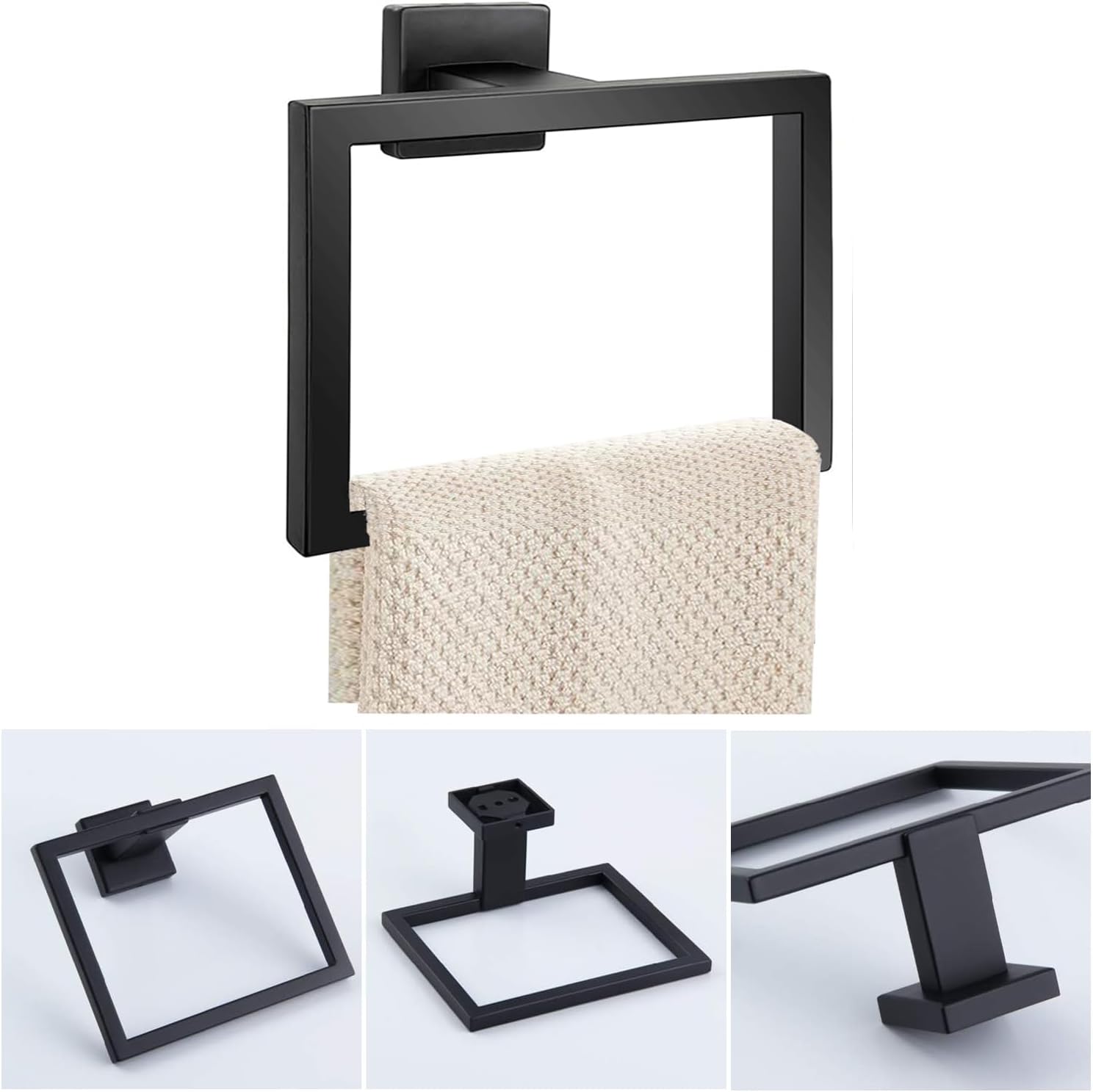 2-Piece Stainless Steel Towel Ring Set