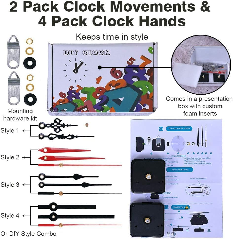 Perfect Replacement Clock Movement Kit for DIY Clocks