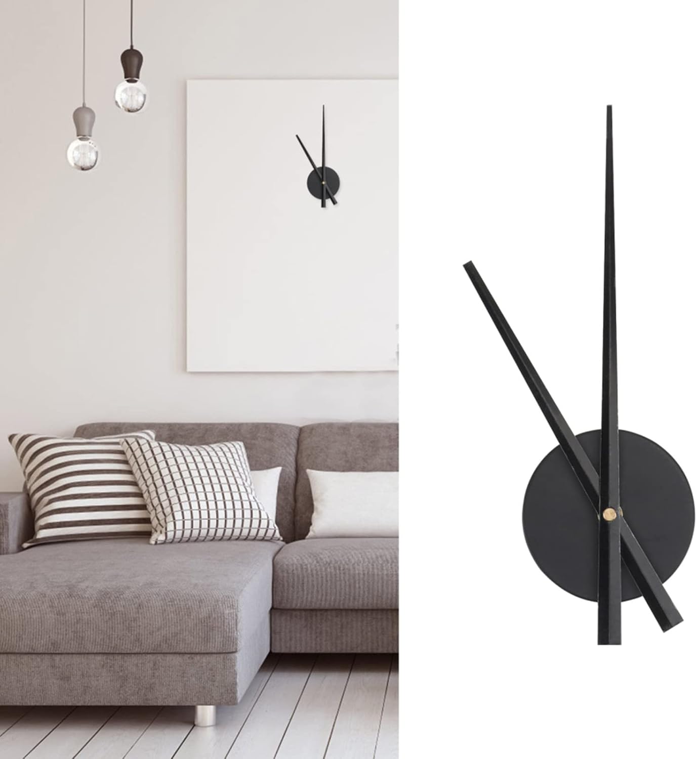 CISHZIX Modern Wall Clock Mechanism with Open Design