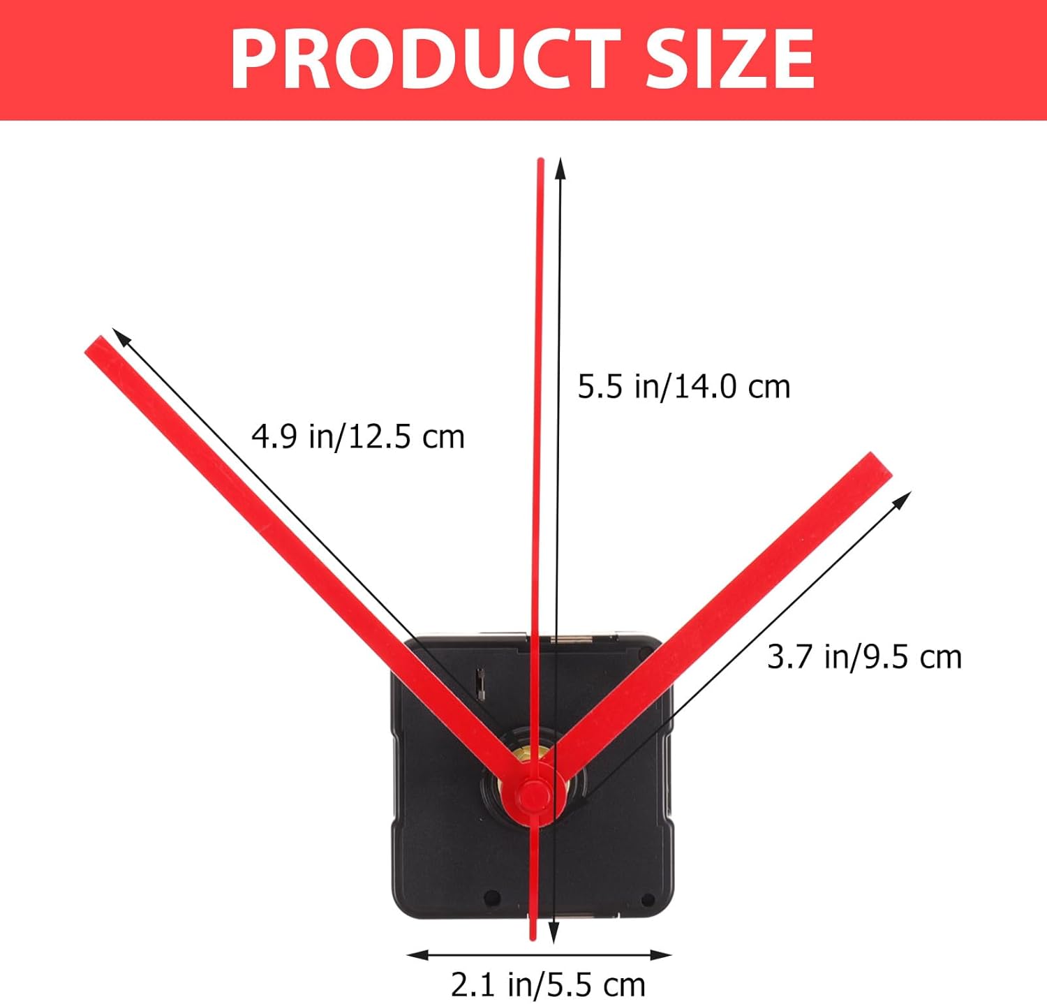 Veemoon Replacement Clock Mechanism Kit for Wall Clocks