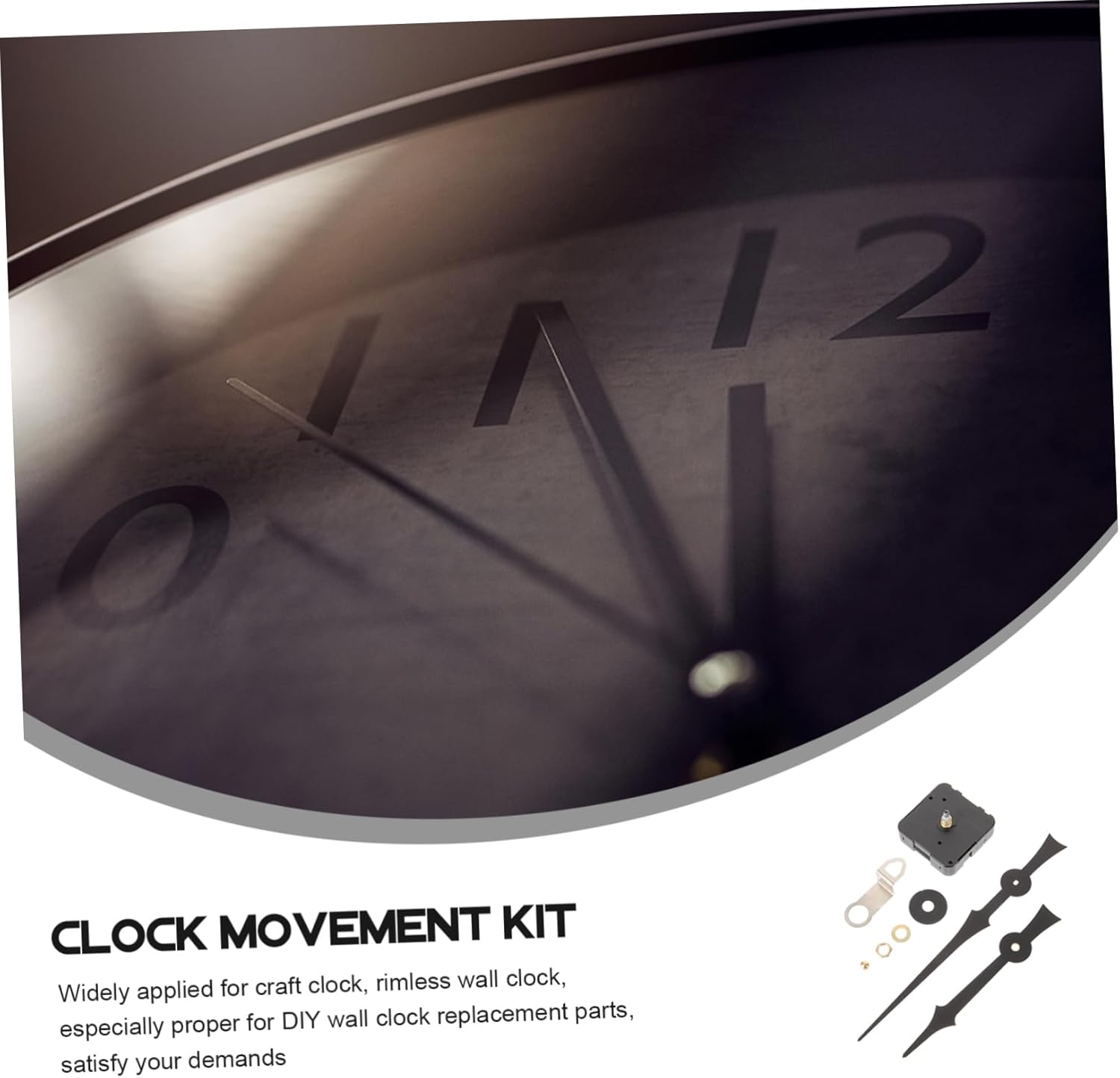 DIY Quartz Wall Clock Mechanism Set with Silent Shaft and Parts