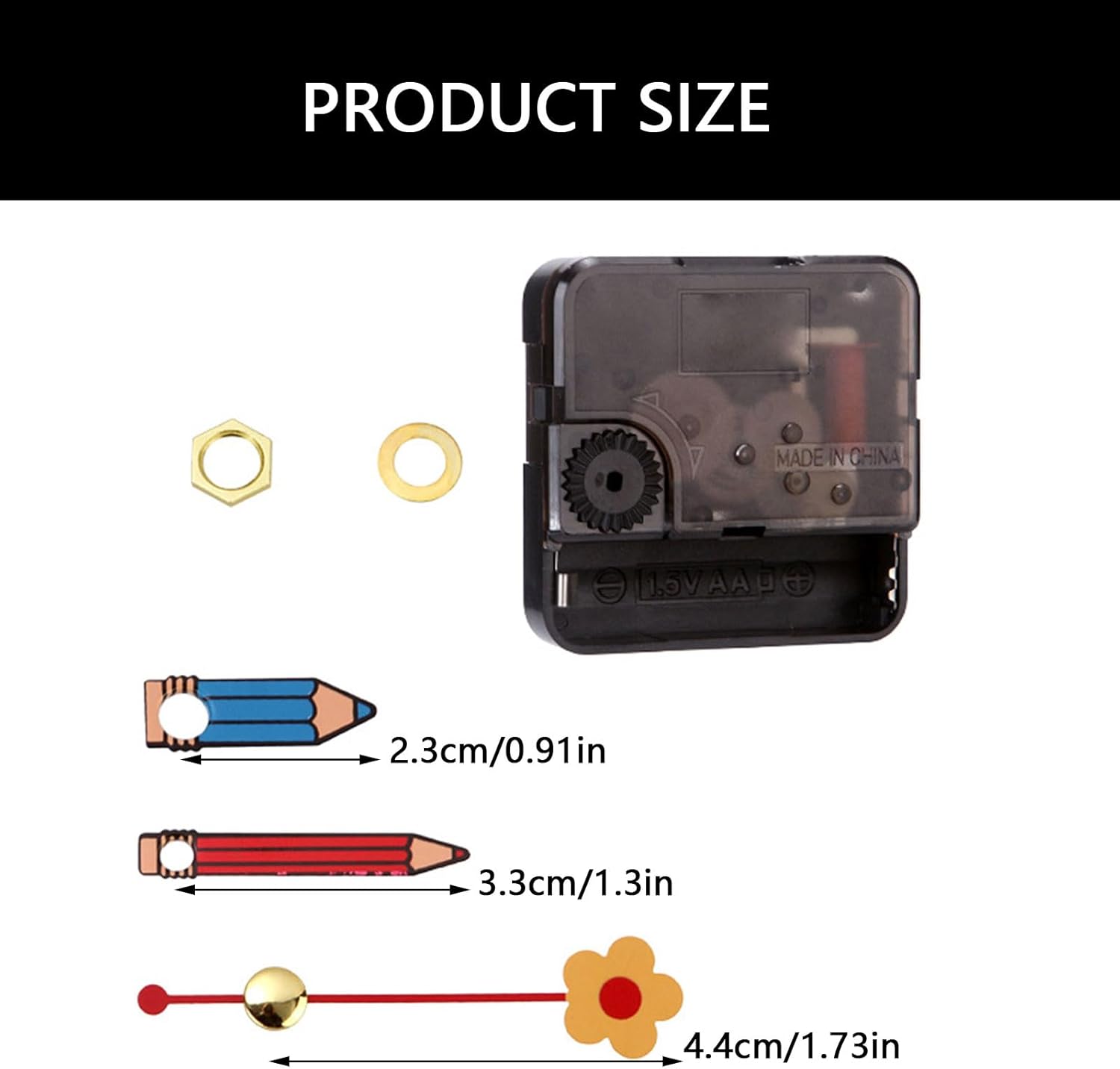 Long Shaft Clock Movement Set