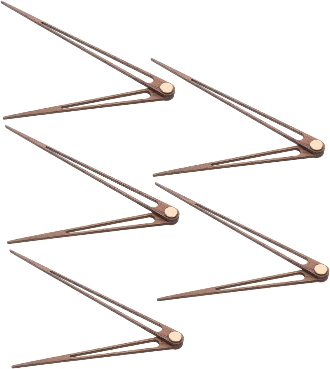 UKCOCO 5 Sets Wooden Clock Hands Replacement Kit
