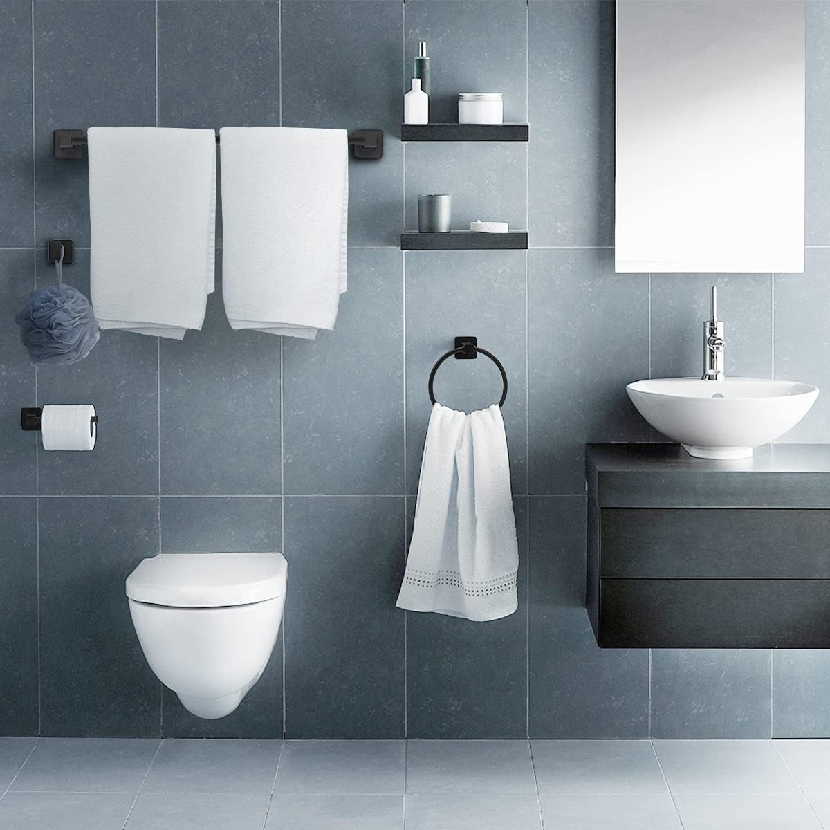 Sturdy Modern Bathroom Hardware Set for Home