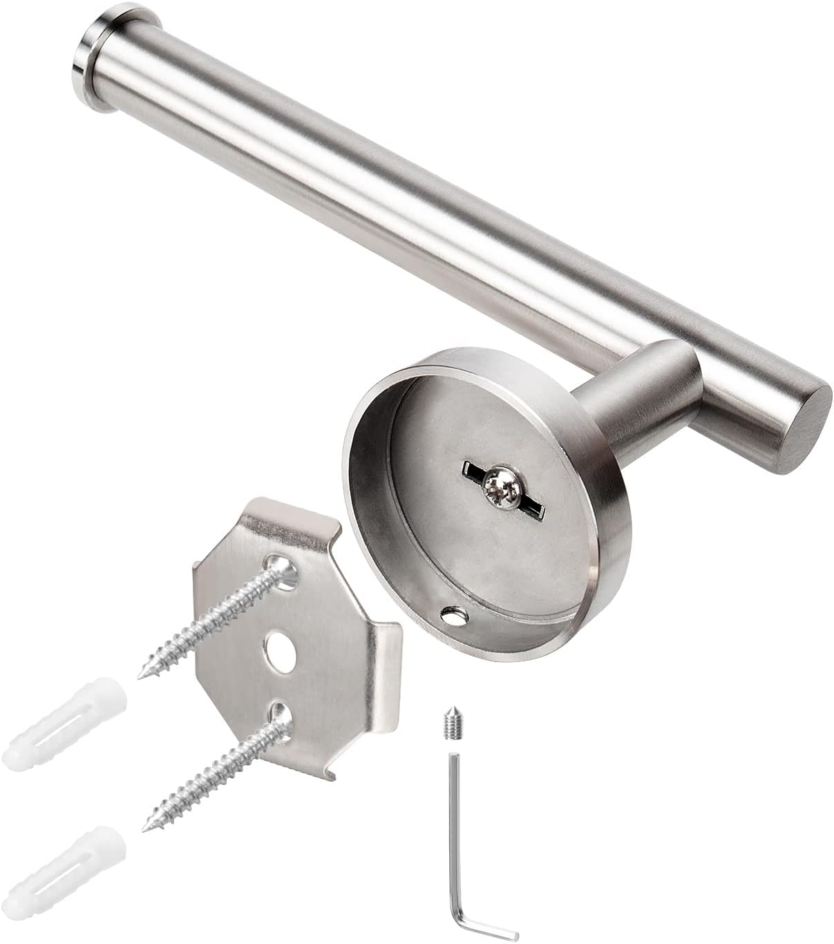 NearMoon Premium Stainless Steel Toilet Paper Holder Brushed Nickel