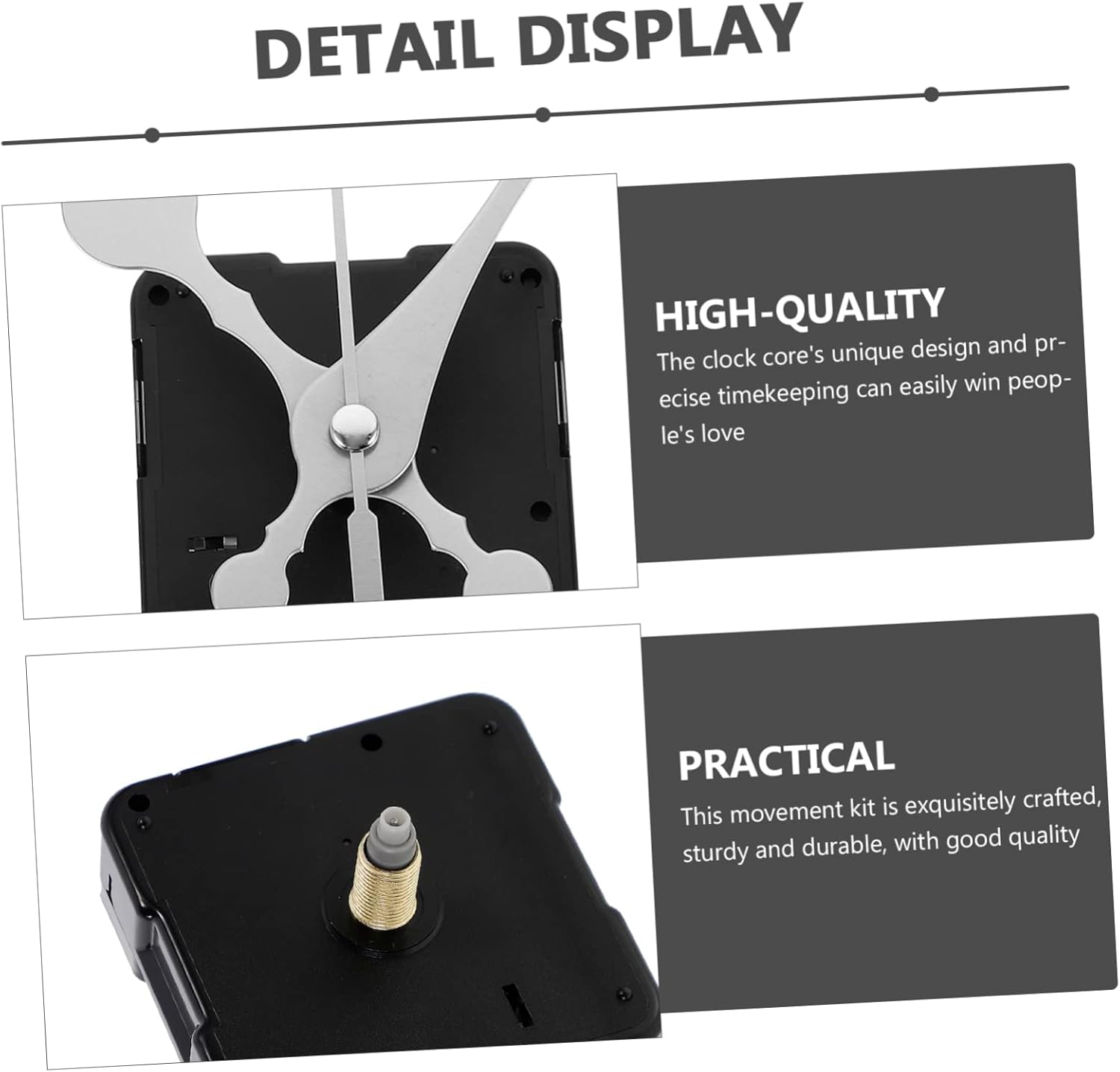 Kontonty Clock Movement Kit Precision Durability Elegance for Your Wall Clocks