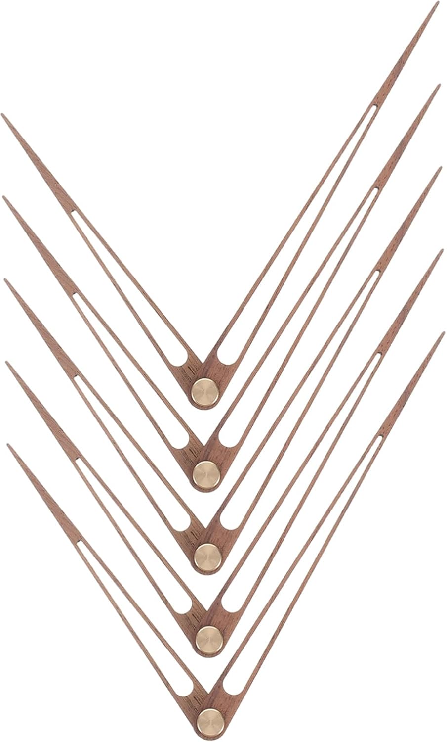12-Inch Walnut Clock Hands Set for Repair