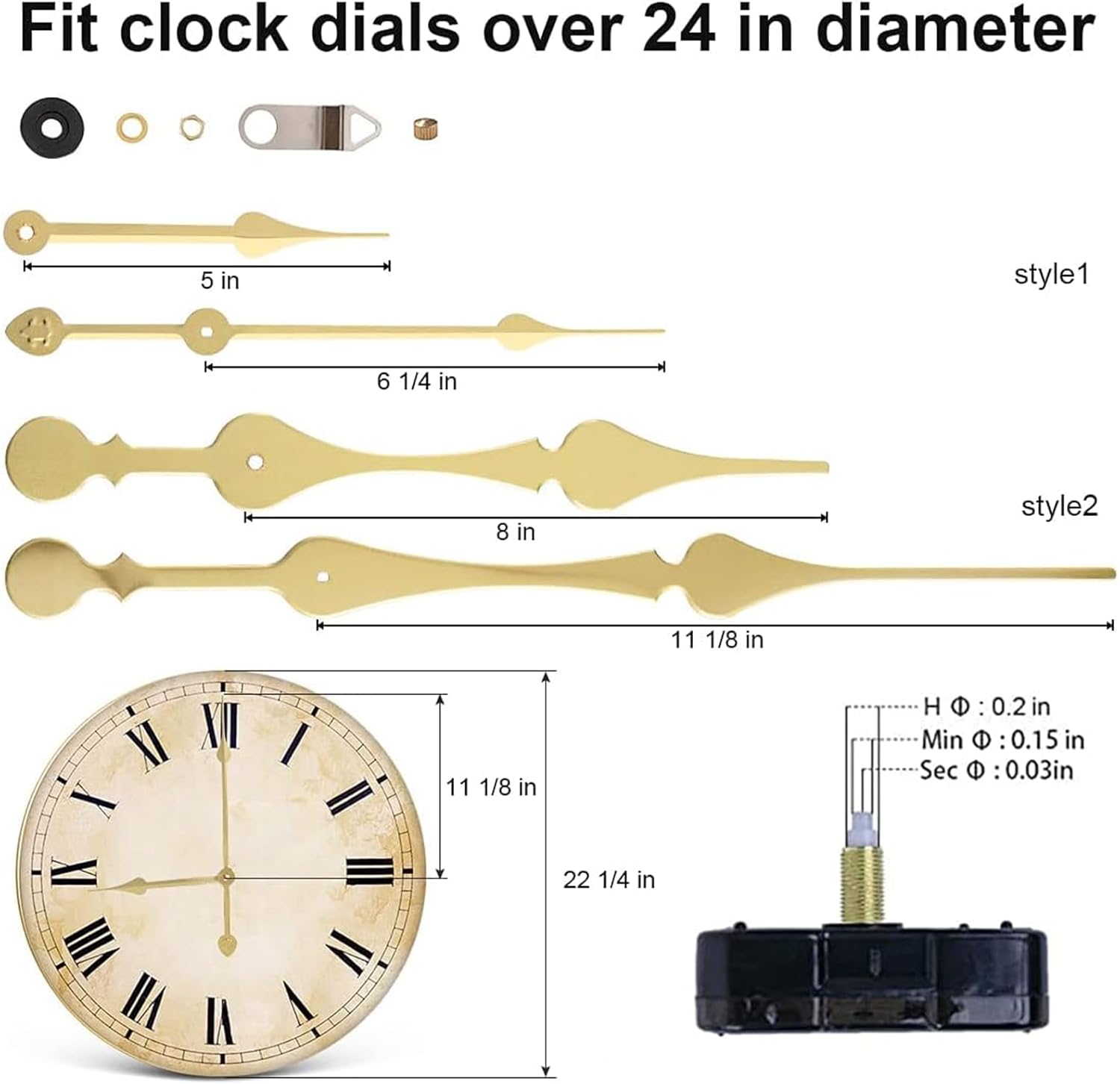 EMOON High Torque Clock Mechanism