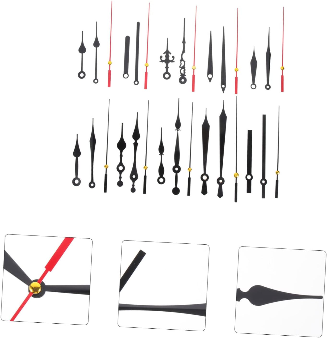 10-Piece Mute Wall Clock Movement Kit for DIY Clocks