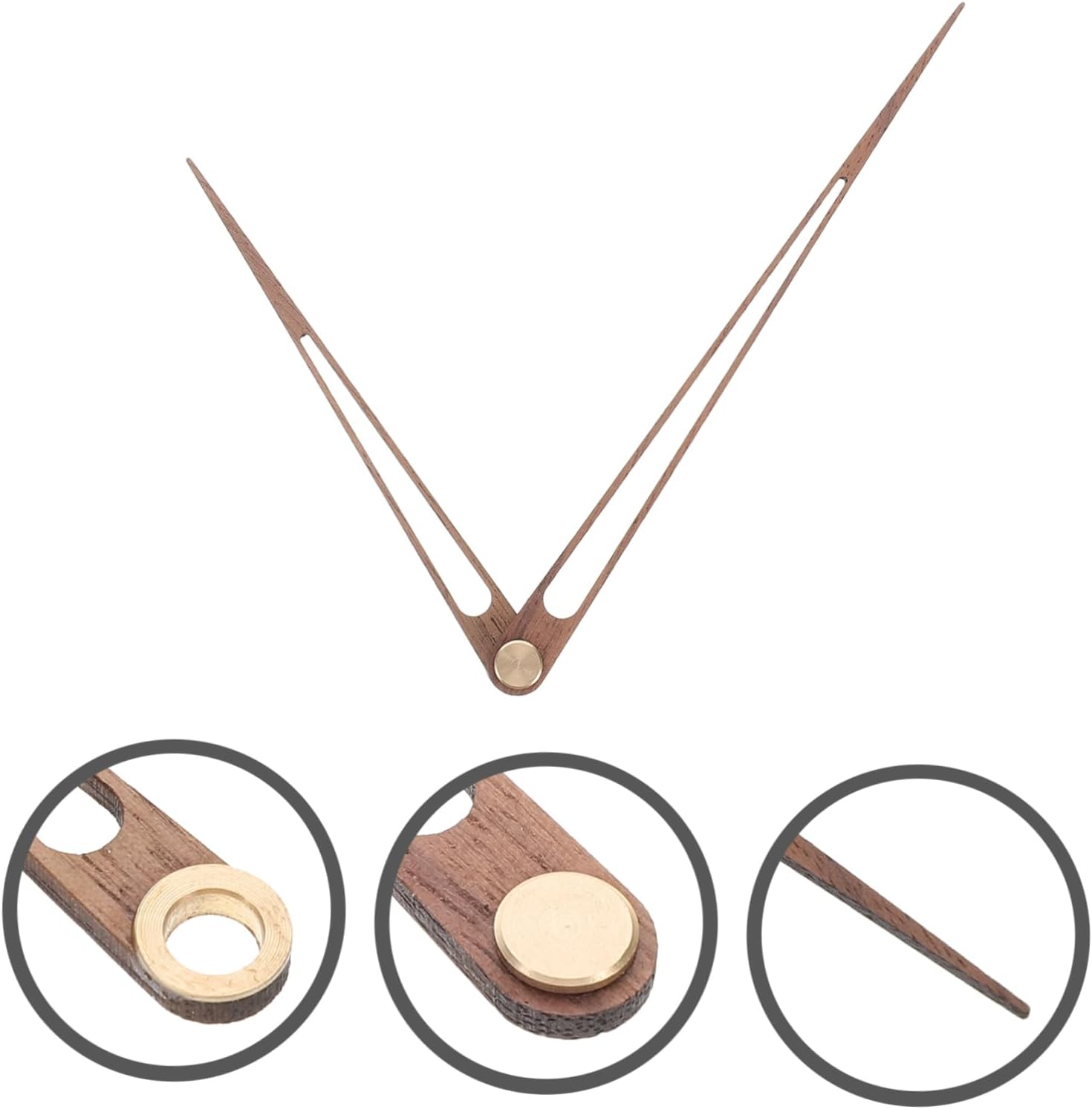 5 Set Replacement Clock Hands Kit Wooden Copper Wall Clock Parts