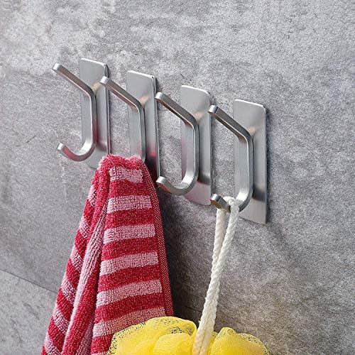 Durable Wall Towel Coat Hook 4-Pack