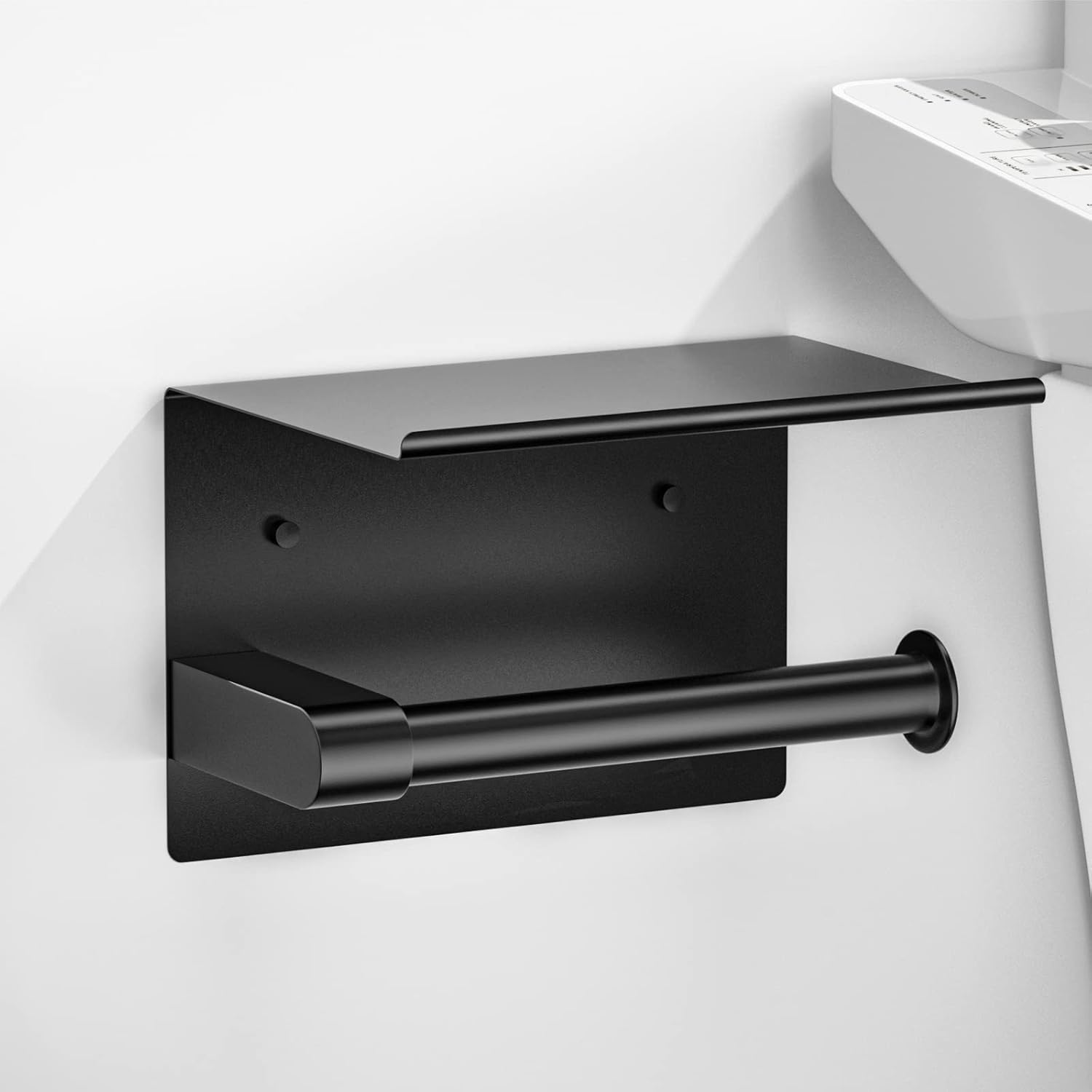 Effortlessly Mount Your Toilet Paper with 5-in-1 Storage Solution