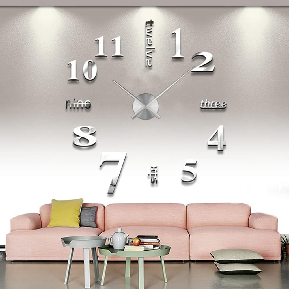 Sturdy Metal Wall Clock with Quiet Movement