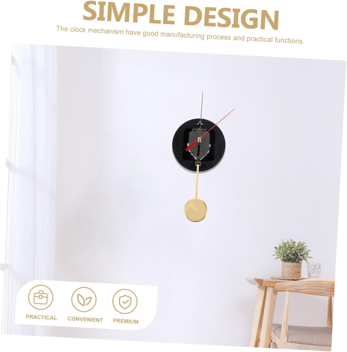 Smart DIY Clock Pendulum Replacement Kit for Wall Clocks