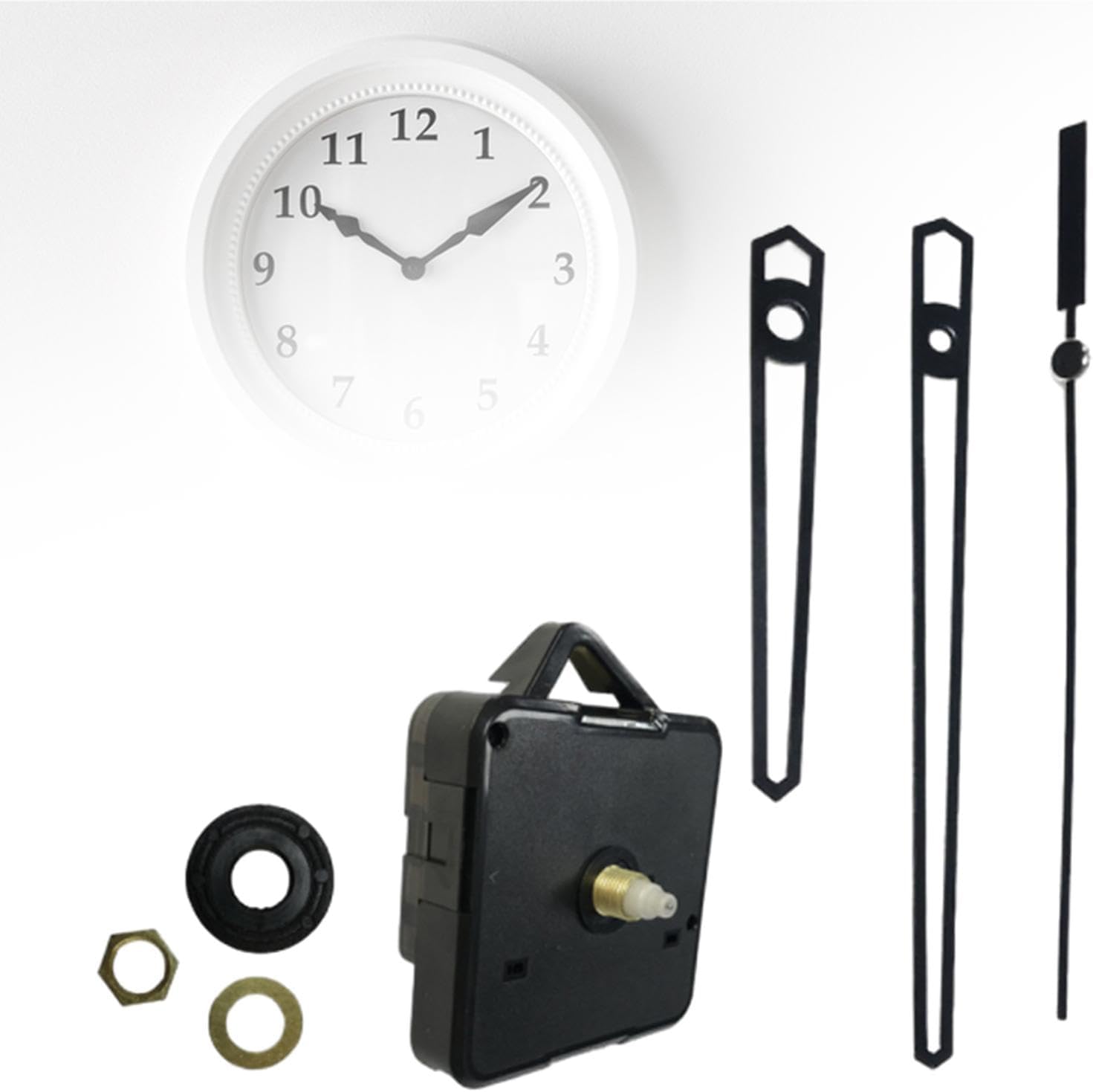 DIY Wall Clock Movement Kit for Frameless Draw Clock Repair
