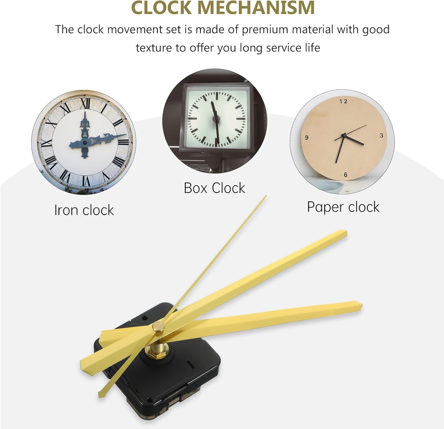 DIY Wall Clock Replacement Hands and Movement Kit