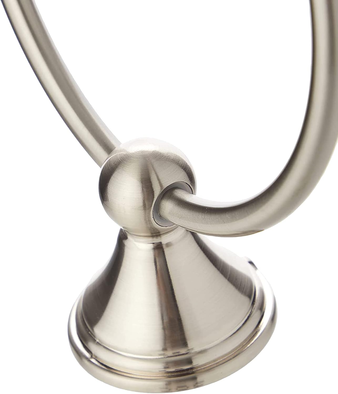 Modern SATIN NICKEL towel ring for bathroom