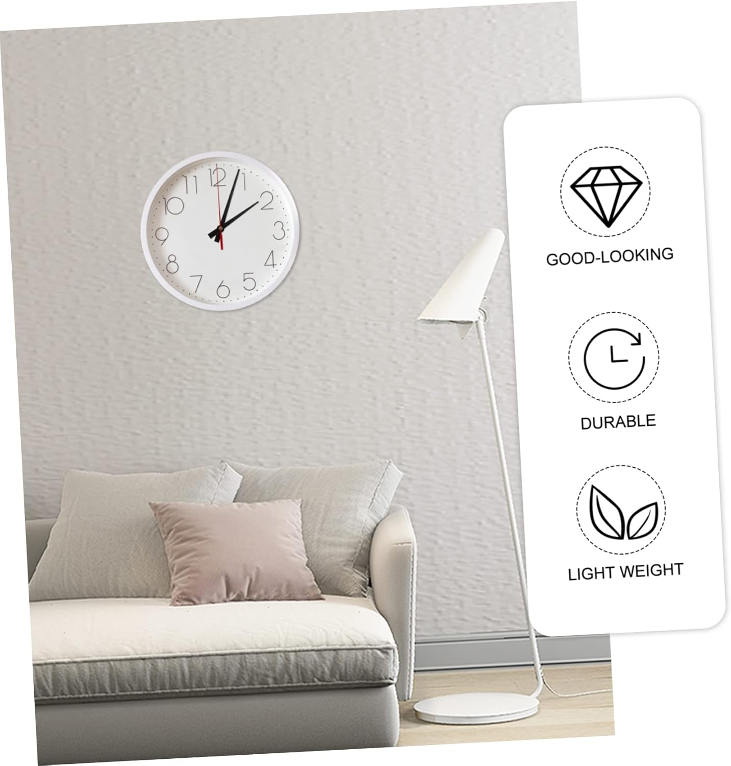 Plastic LED-Free Clock Movement Mechanism Kit for DIY Wall Clock Repair