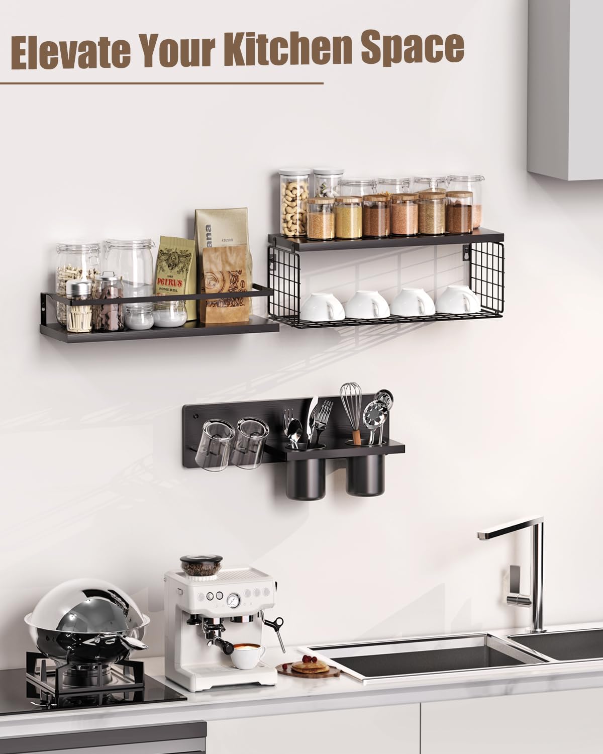 Versatile Floating Storage Shelf for Bathroom Bedroom Kitchen and Living Room