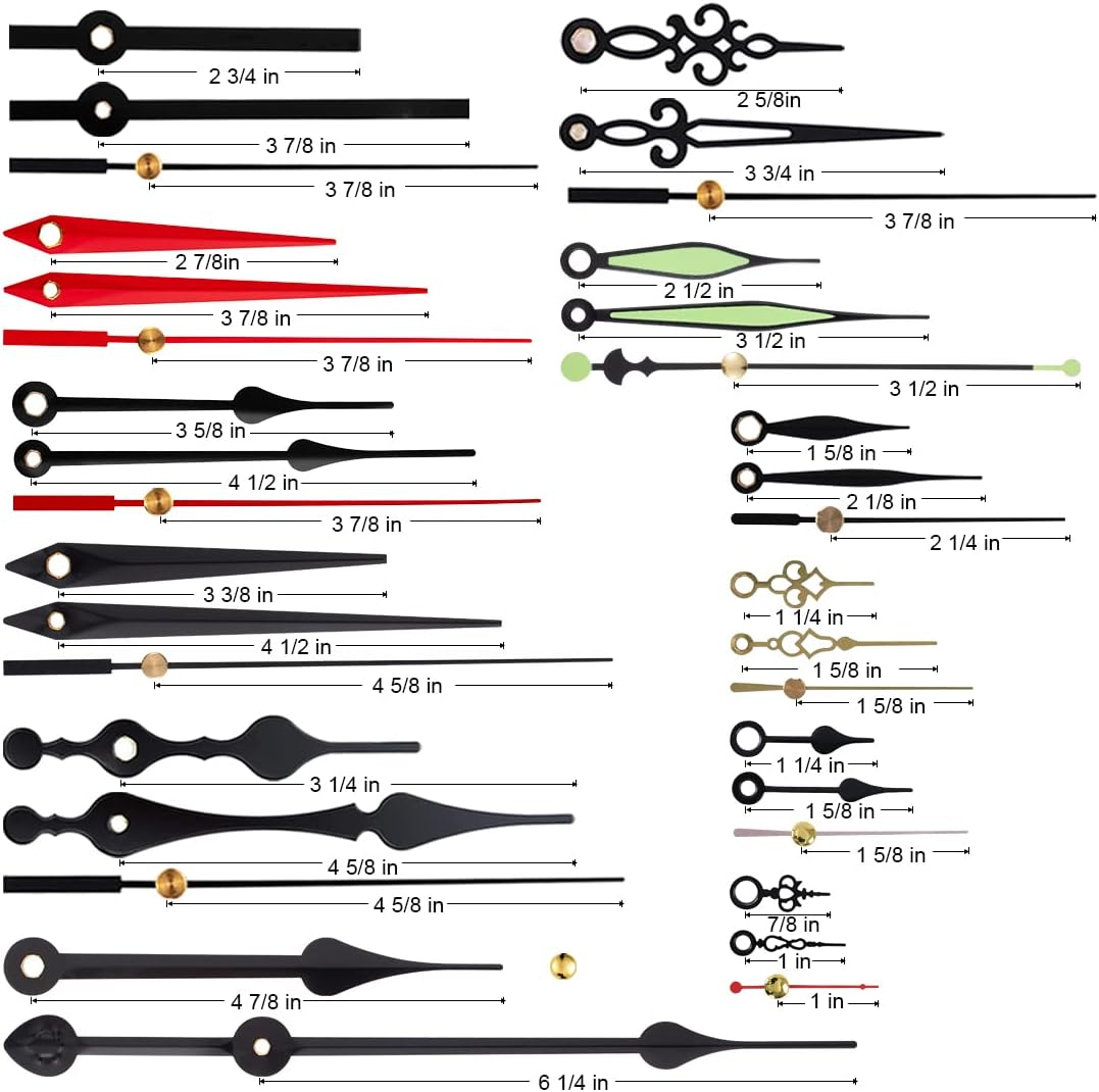 9-Piece Clock Kit for DIY Clock Replacement and Repair