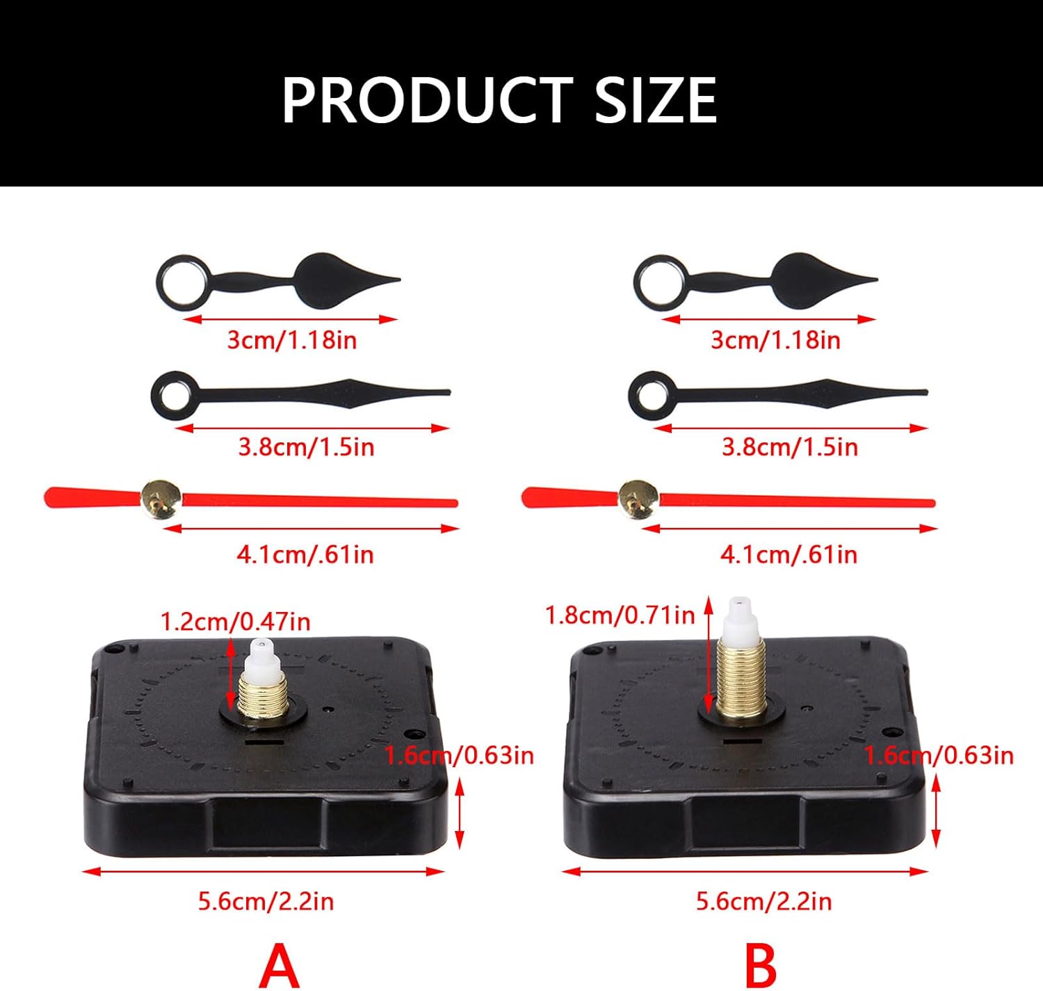 Precision Clock Mechanism Replacement Kit for accuracy style