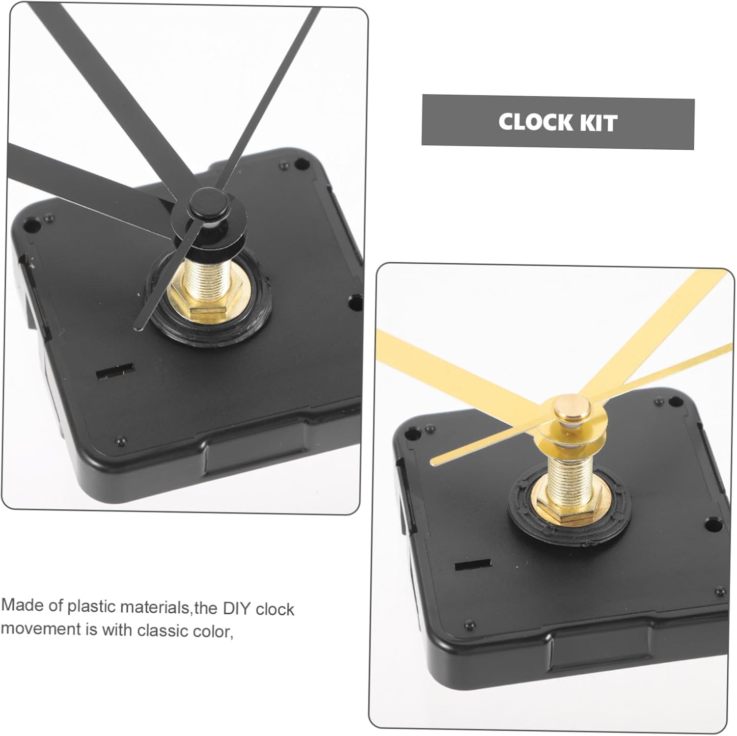 3 Sets Silent Clock Movement Mechanism DIY Clock Hands Kit Clock Parts Replacement