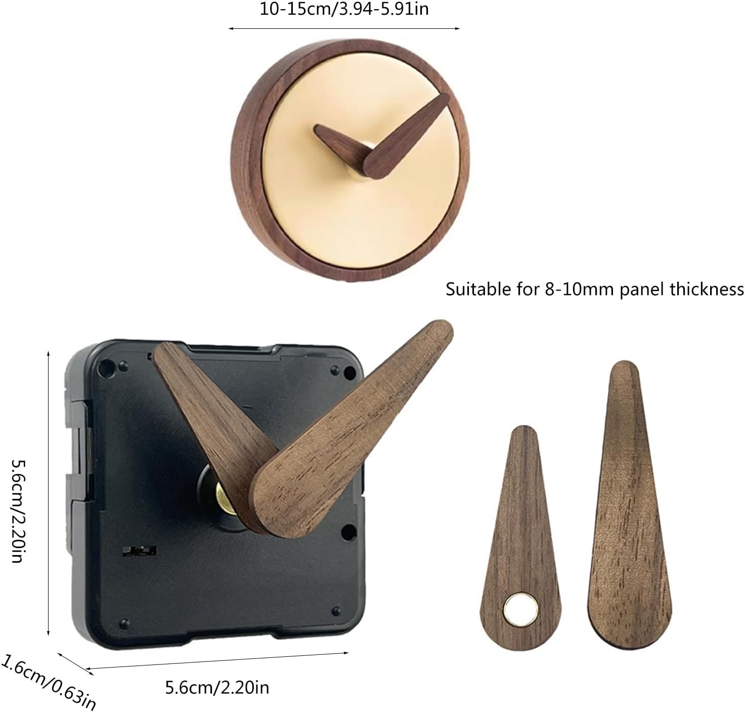 Handcrafted Wall Clock Mechanism with Precision and Beauty