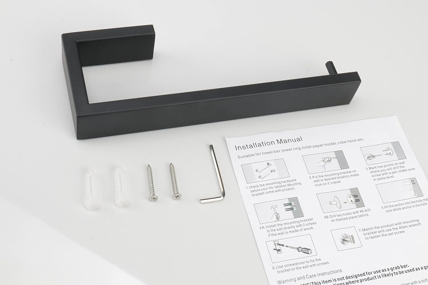 TocTen - Heavy-Duty 9-Inch Wall-Mounted Towel Hanger