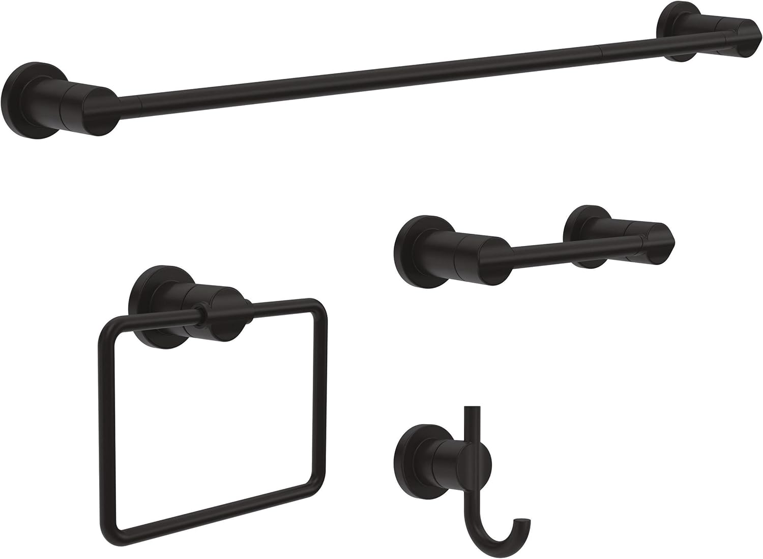 Delta Nicoli Bath Towel Holder Matte Black