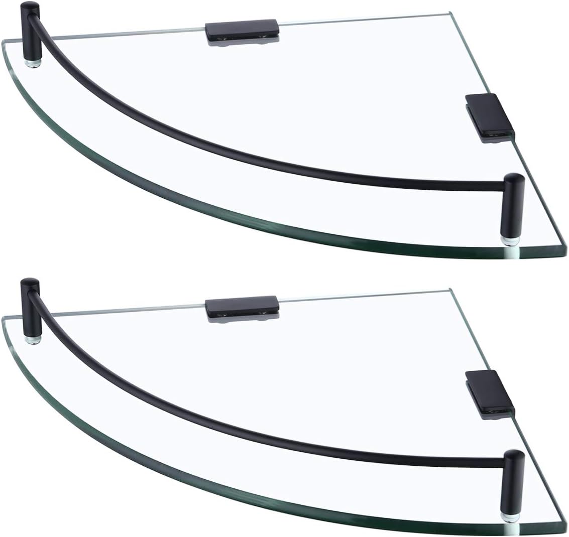 KES Tempered Glass Shelf Stainless Steel