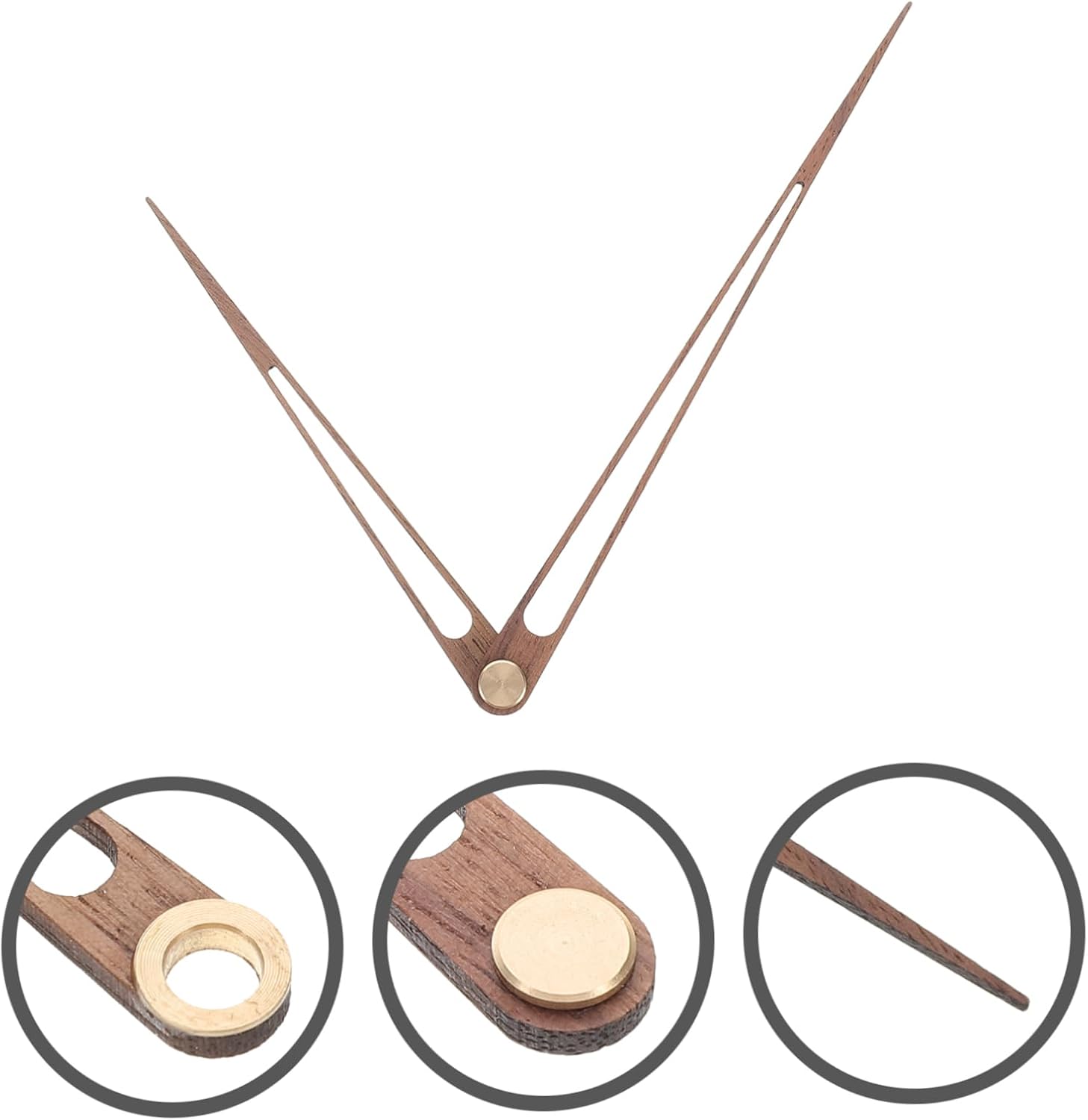 12-Inch Walnut Clock Hands Set for Repair