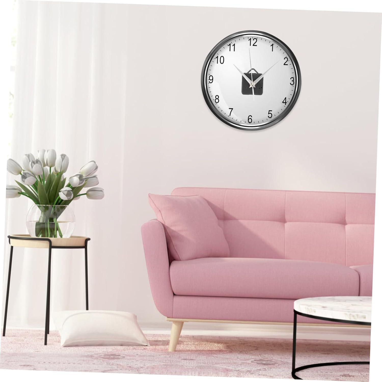 WOONEKY Simple Wall Clock Movement Set with 3-Pointer Kit