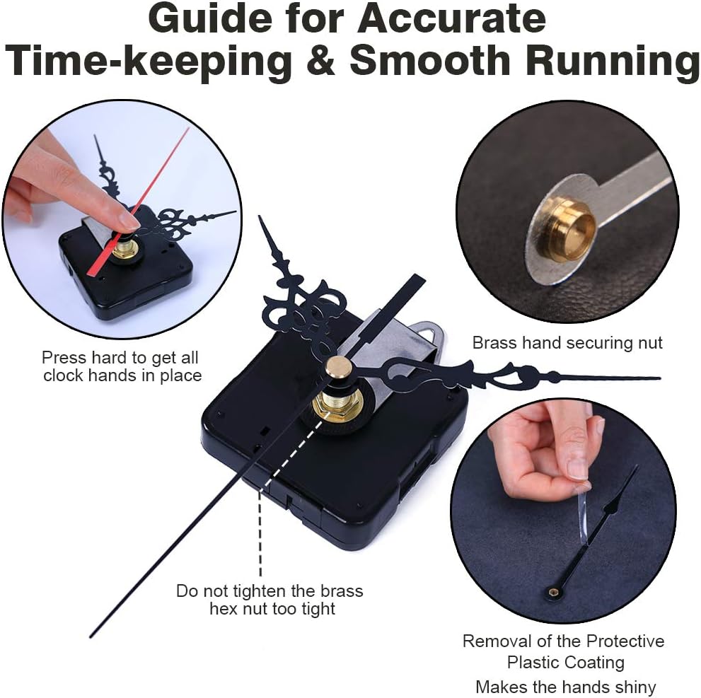 Perfect Replacement Clock Movement Kit for DIY Clocks