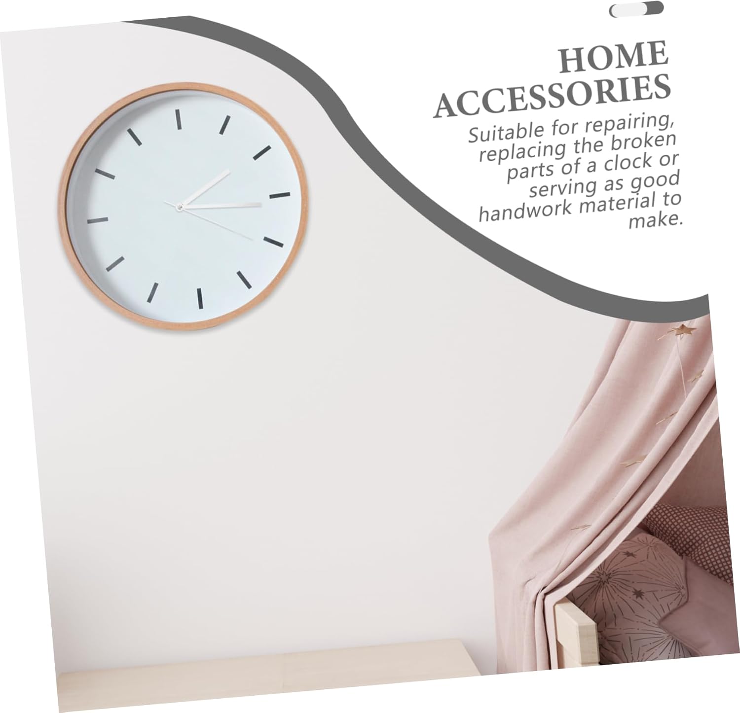 Homoyoyo Elegant Clock Parts Set - Wear-Resistant Replacement Clock Hands for DIY